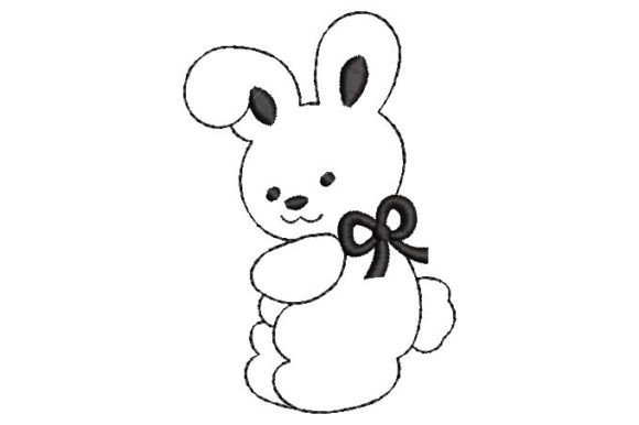 Bear with Tie Silhouette