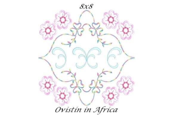 Beautiful Floral Quilt Block 9