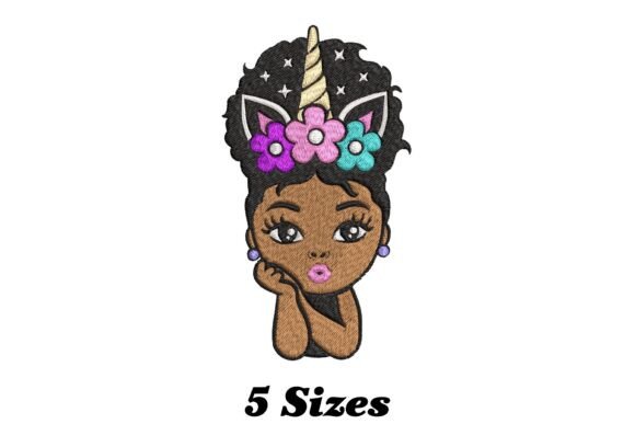 Beautiful Unicorn Afro Puffs Princess