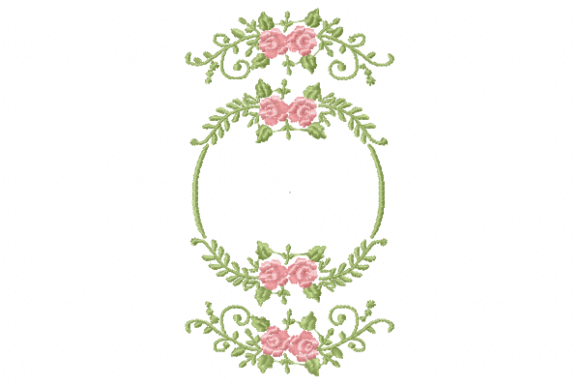 Branches and Flowers Embroidery Design