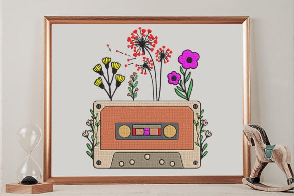 Floral Cassette Tape