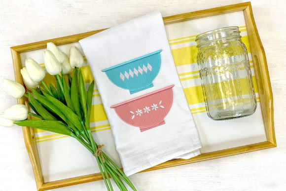 Mini Vintage Glass Bowl Bakeware Duo