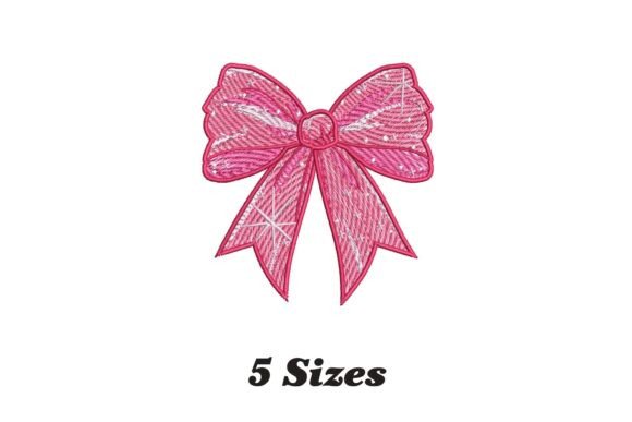 Princess Bow Embroidery Design