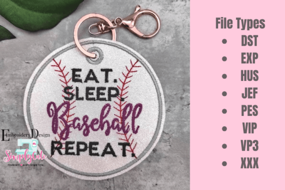 Sports Tag Baseball ITH Bag Tag