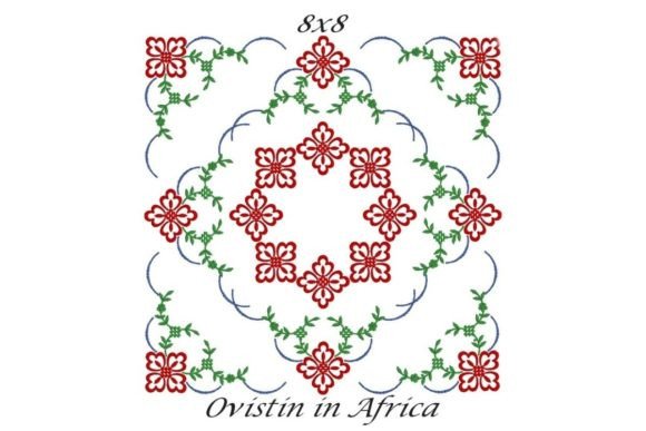 Stunning Floral Quilt Block 3