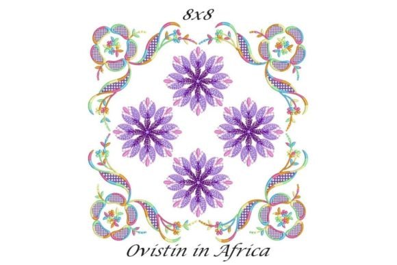 Stunning Floral Quilt Block 5