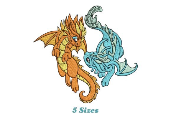 Water and Fire Dragons